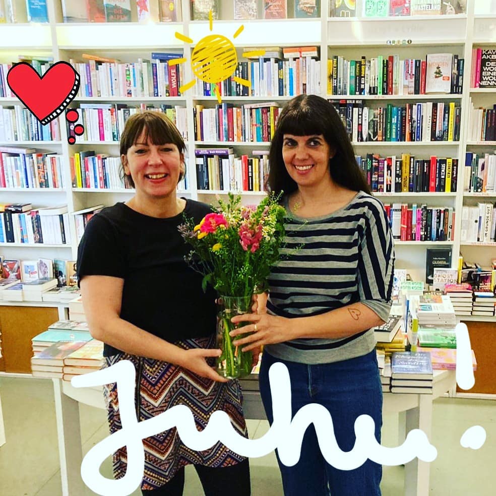 Susan Pfannstiel und Eleni Efthimiou freue sich über die Nominierung zum Buchhandlungspreis 2021